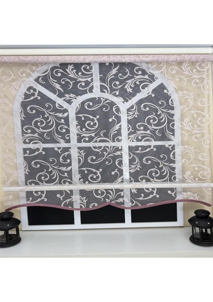 Çift Mekanizmalı Pembe Tül Stor Perde STB-130