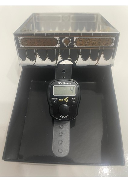 Hediyelik (Mevlid Çeyizlik Hac Umre) Sesli LED Işıklı Kutulu Zikirmatik - 10 Adet