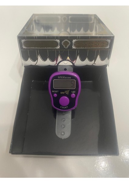 Hediyelik (Mevlid Çeyizlik Hac Umre) Sesli LED Işıklı Kutulu Zikirmatik - 10 Adet