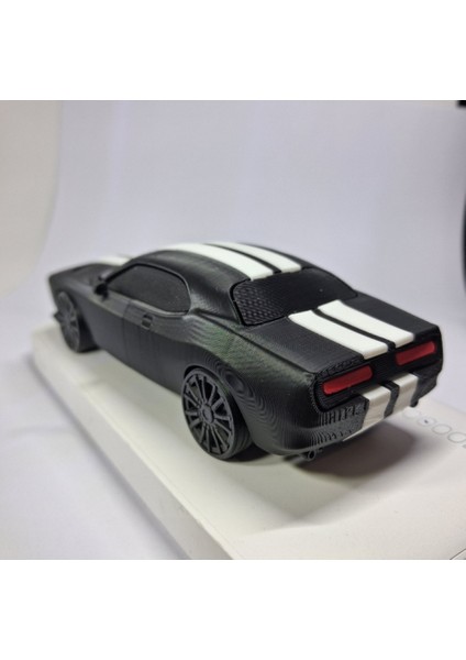 3D Baskı Dekoratif Spor Araba Modeli – Siyah/beyaz Çizgili – Koleksiyonluk Masaüstü Maket Oyuncak fiyatları