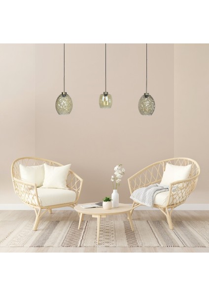 Üçlü Lunex Cam Bal Rengi Avize Ince Eskitme Başlık Sarkıt Yemek Masası Üstü Iç Mekan Cafe Otel fiyatları