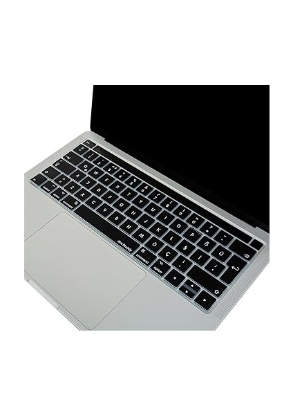 Macbook Pro Klavye Koruyucu (Türkçe Q) Touchbar'lı A1706 A1989 A2159 A1707 A1990 ile Uyumlu Siyah fırsatları