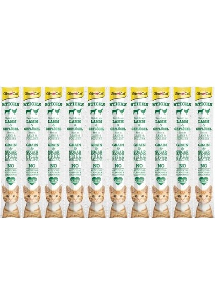 Sticks Kuzu ve Tavuk Etli Çubuk Kedi Ödül Maması 1 Adet 50 gr