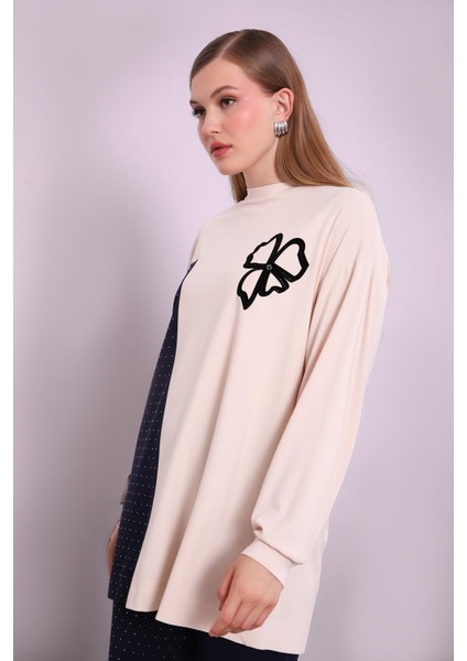 Bej Taş Baskılı Ikili Takım fırsatları