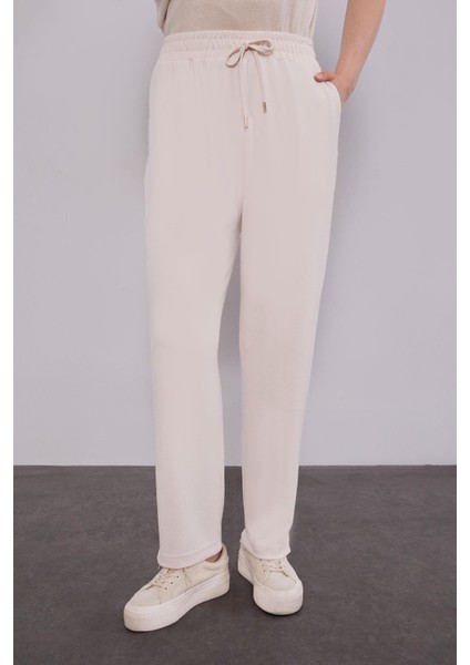 Krem Gül Detaylı Bel Büzgülü Ikili Takım indirimleri