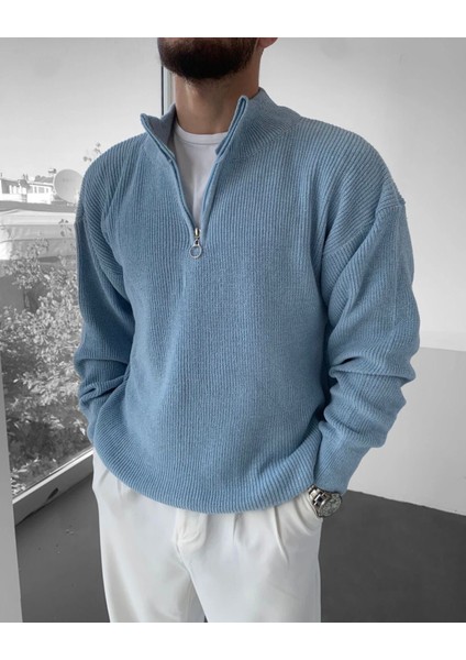 Yarım Fermuarlı Kazak