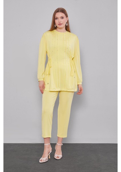 Sarı Yanları Ip Bağlamalı Spor Takım