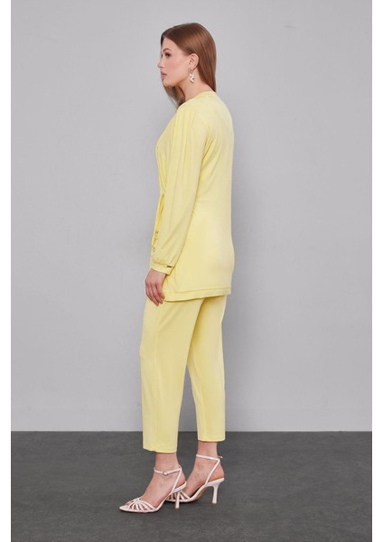 Sarı Yanları Ip Bağlamalı Spor Takım modelleri