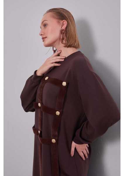 Kahve Kare Görünümlü Ikili Takım modelleri