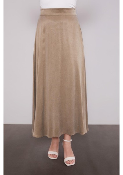 Haki Çapraz Düğme Detay Cupra Etek Takım indirimleri