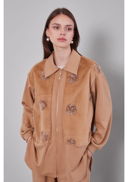 Camel Gül Detaylı Ikili Takım modelleri