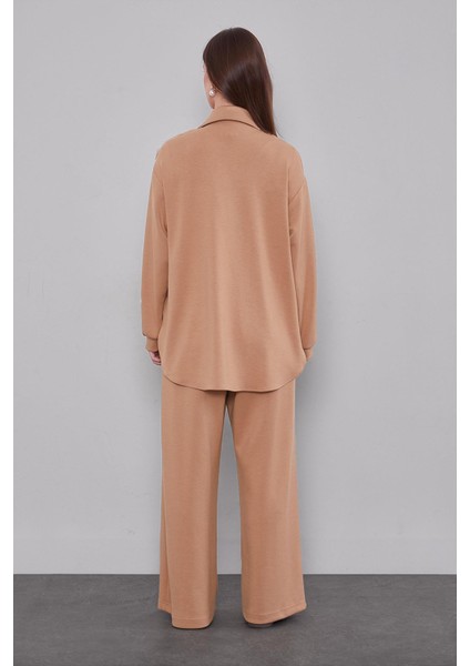 Camel Gül Detaylı Ikili Takım