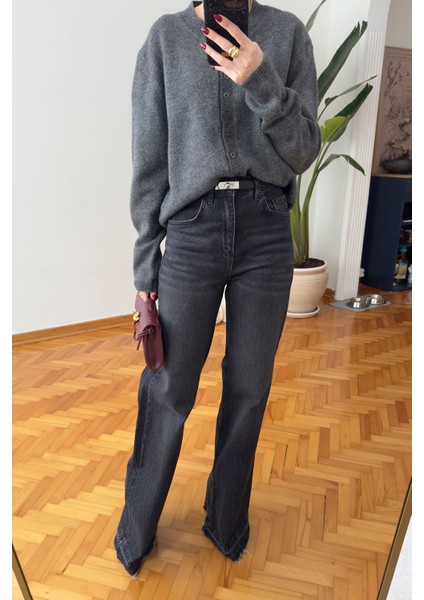 Paçası Pis Dikişli Jean Tasarım Jean- Füme modelleri