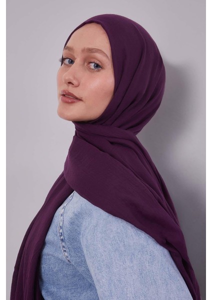 K.mor Düz Hawai Şal