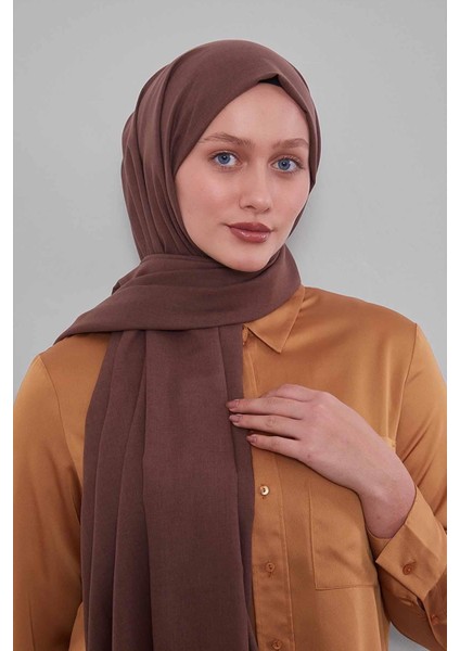Acı Kahve Düz Tensel Şal