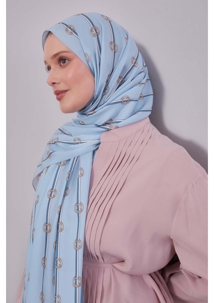 Bebe Mavisi Çizgili Halka Desen Club Şal modelleri