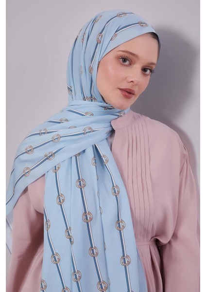 Bebe Mavisi Çizgili Halka Desen Club Şal fırsatları