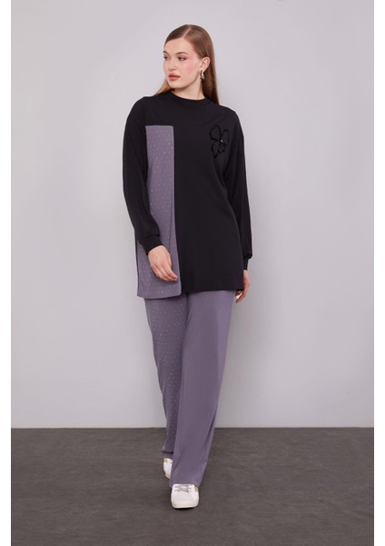 Siyah Taş Baskılı Ikili Takım fiyatları