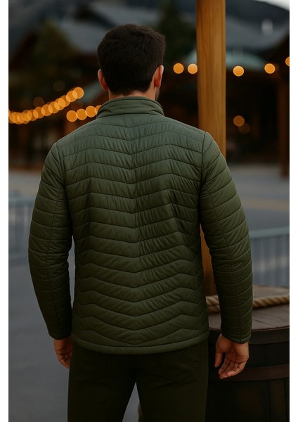 Erkek Trend Premium Haki Şişme Mont indirimleri