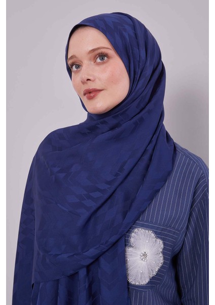 Lacivert Yön Desen Blue Jakar Şal fiyatları