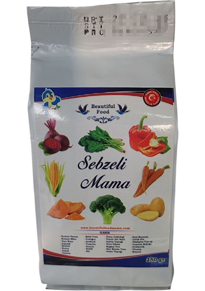 Beautful Food Mama 250 gr Sebzeli Kuş Maması