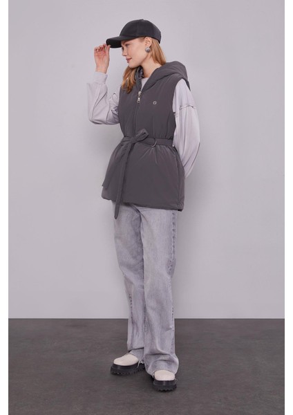 Antrasit-Gri Yelekli Sweat Spor Takım modelleri