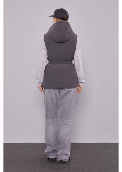 Antrasit-Gri Yelekli Sweat Spor Takım