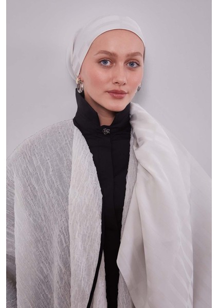 Taş Kesik Çizgili Blue Jakar Şal modelleri