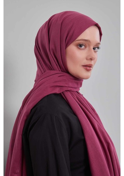 Vişne Düz Tensel Şal