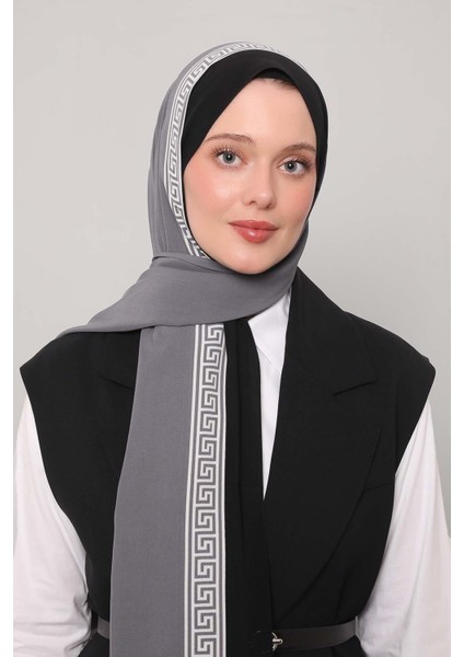 Füme Labirent Desen Medine Ipeği Şal fiyatları