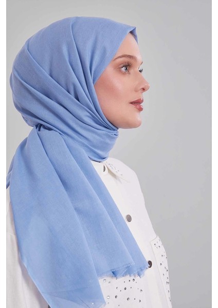 Mavi Düz Tensel Şal modelleri