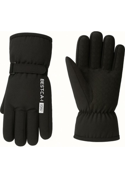 Su ve Rüzgar Geçirmez Erkek Kar-Kayak Eldiveni