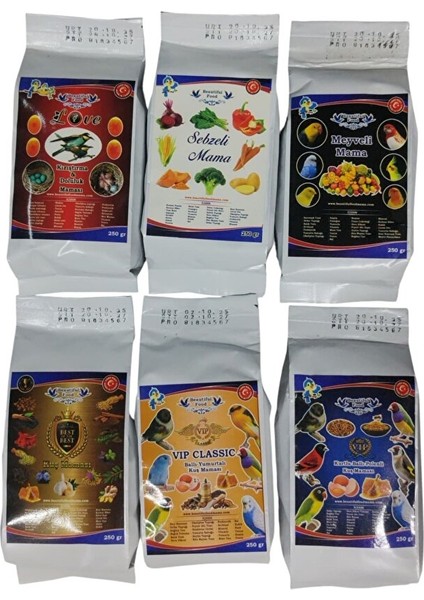 Mama 250 gr 6 Lı Set(Love+Sebzeli +Meyveli+Best +Clasik +Kurtlu)