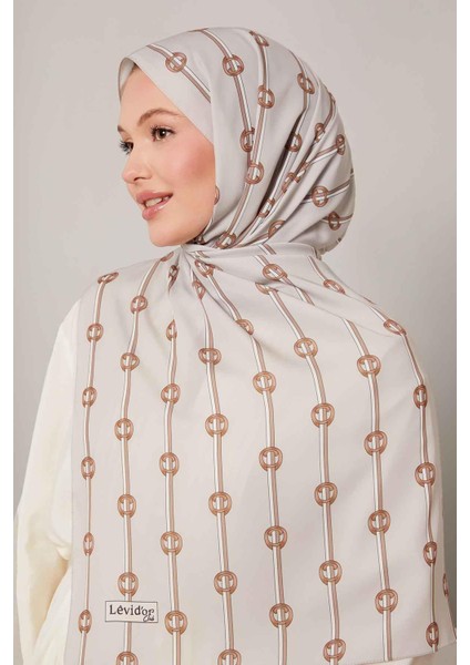 Kum Çizgili Halka Desen Club Şal fiyatları