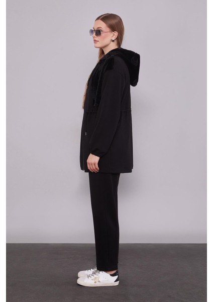 Siyah Gül Detaylı Bel Büzgülü Ikili Takım modelleri