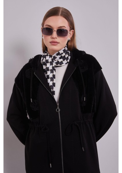 Siyah Gül Detaylı Bel Büzgülü Ikili Takım fırsatları