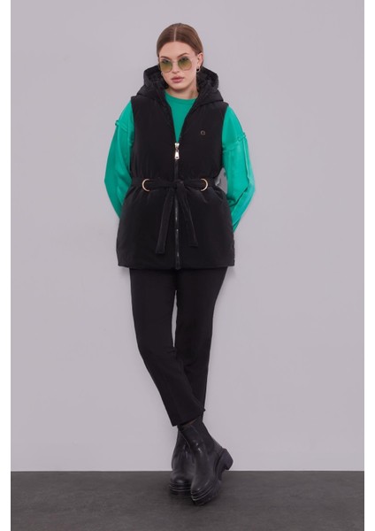 Siyah-Zümrüt Yelekli Sweat Spor Takım modelleri