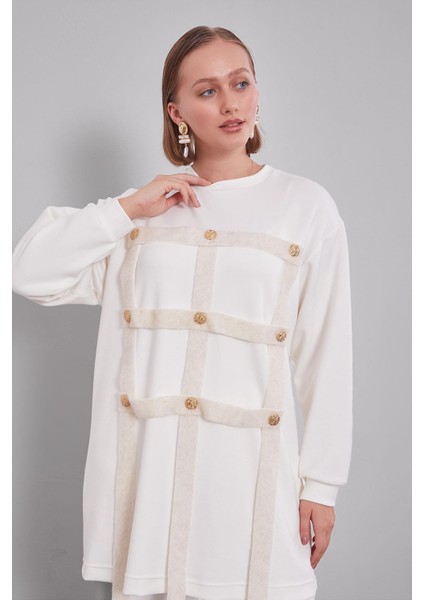 Ekru Kare Görünümlü Ikili Takım fiyatları