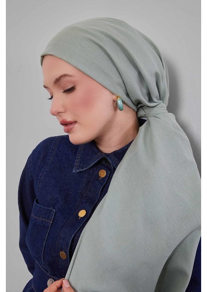 Mint Yeşili Düz Tensel Şal modelleri