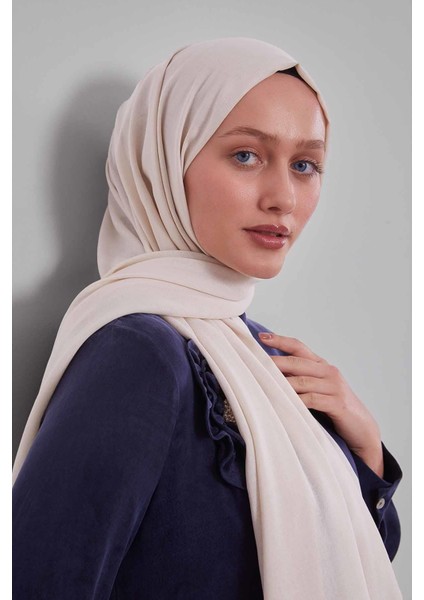 Krem Düz Tensel Şal modelleri
