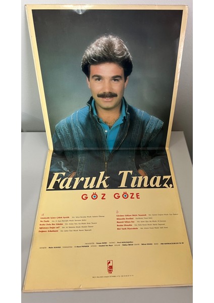 Faruk Tınaz Göz Göze Lp Plak (Orjinal 1988 Dönem Baskı Plak) modelleri