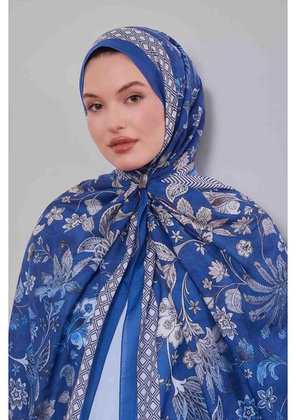 K.mavi Lale Desen Sport Şal