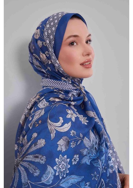 K.mavi Lale Desen Sport Şal modelleri