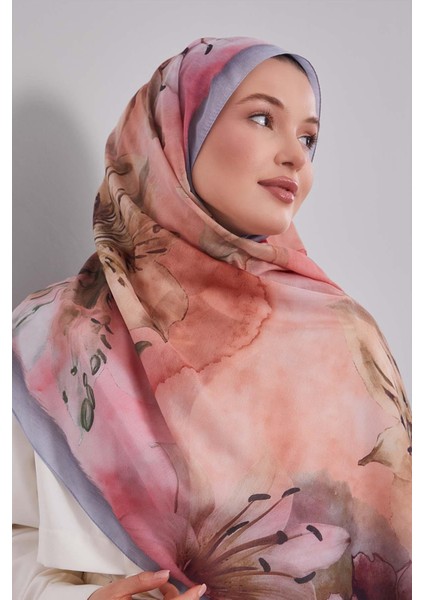 Gümüş Zambak Baskılı Sport Şal fiyatları