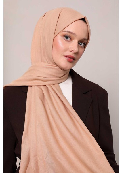 Sütlü Kahve Düz Tensel Şal