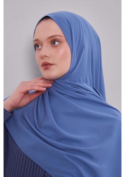 Mavi Düz Medine Ipeği Şal fiyatları