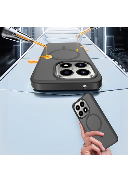 Xiaomi 15T Kılıf Sert Pc Arka Yüzey Wireless Şarj Özellikli Flet M-Safe Kapak fırsatları