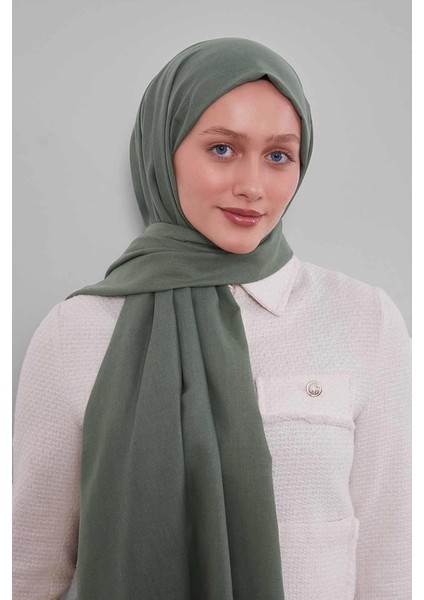 Haki Düz Tensel Şal