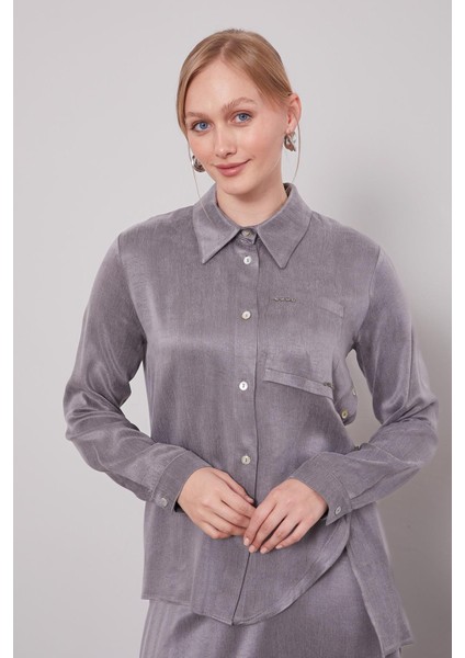 Antrasit Çapraz Düğme Detay Cupra Etek Takım fırsatları