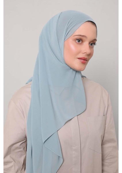 Turkuaz Lux Şifon Şal modelleri